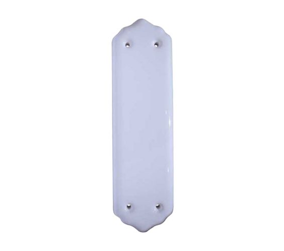 Porcelain Fingerplate (280mm x 78mm), Plain White
