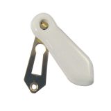 Porcelain Covered Standard Profile Escutcheons, Plain White