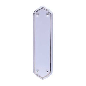 Porcelain Fingerplate (280mm x 78mm), Goldline White
