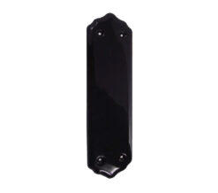 Porcelain Fingerplate (280mm x 78mm), Plain Black