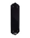 Porcelain Fingerplate (280mm x 78mm), Plain Black