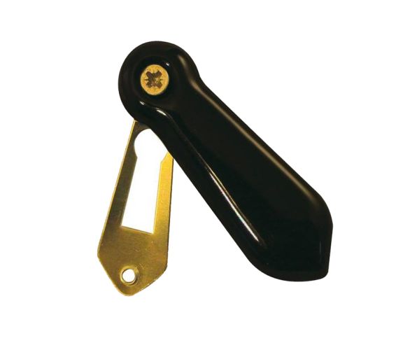 Porcelain Covered Standard Profile Escutcheons, Plain Black