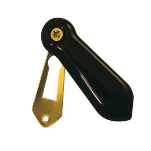 Porcelain Covered Standard Profile Escutcheons, Plain Black