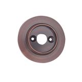 Alternative Backplate Option For Porcelain Mortice Door Knobs, Dark Bronze (sold in pairs)