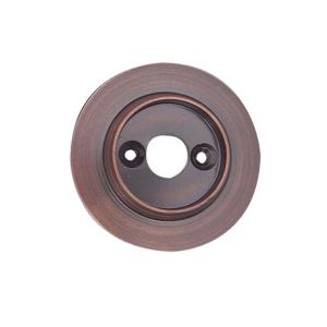 Alternative Backplate Option For Porcelain Mortice Door Knobs, Dark Bronze (sold in pairs)