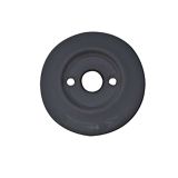 Alternative Backplate Option For Porcelain Mortice Door Knobs, Black (sold in pairs)