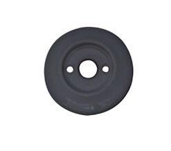 Alternative Backplate Option For Porcelain Mortice Door Knobs, Black (sold in pairs)