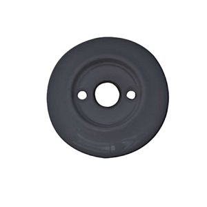 Alternative Backplate Option For Porcelain Mortice Door Knobs, Black (sold in pairs)