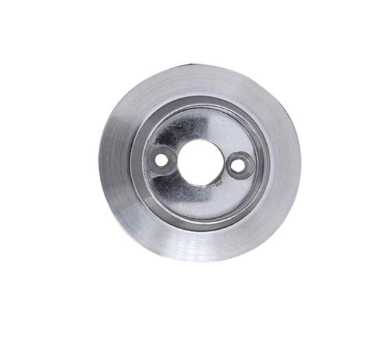 Alternative Backplate Option For Porcelain Mortice Door Knobs, Satin Chrome (sold in pairs)