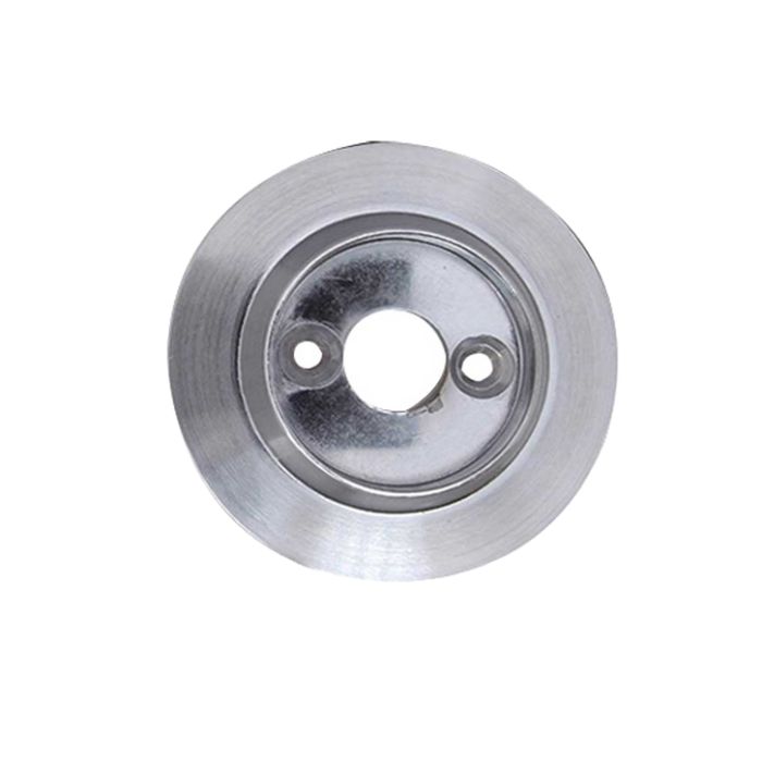 Alternative Backplate Option For Porcelain Mortice Door Knobs, Satin Chrome (sold in pairs)