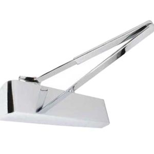 Contract Size 2-4 Overhead Door Closer With Matching Arm, Polished Nickel
