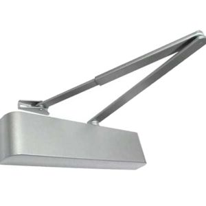 Contract Size 2-4 Overhead Door Closer With Matching Arm, Silver Enamelled