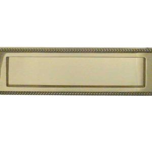 Georgian Brass Letterplate (254mm x 76mm), Polished Brass