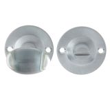 Glass Bathroom Turn & Release (36mm Rose Diameter), Satin Chrome