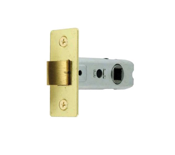 Standard  2.5 Inch OR 3 Inch Tubular Latches (Bolt Through), Electro Brass