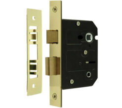 Contract Bathroom Lock (64mm OR 76mm), Electro Brass