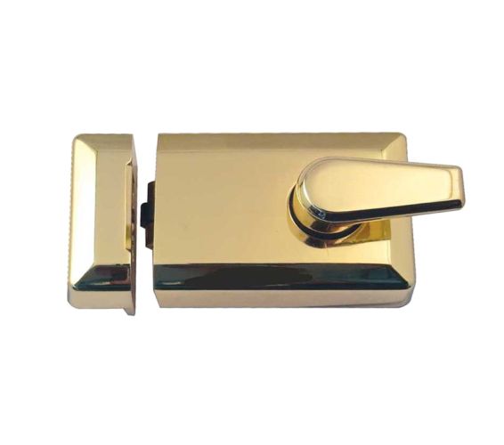 Roller Bolt Nightlatch, Polished Brass