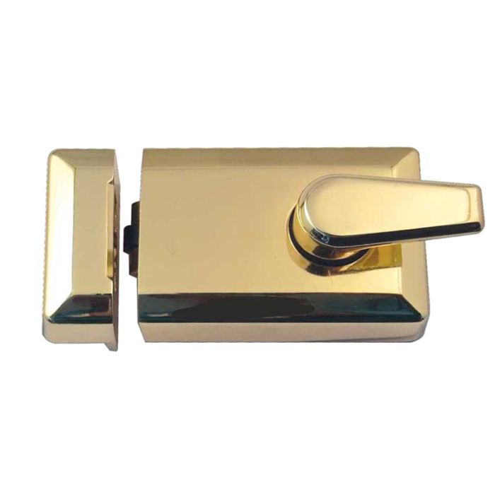 Roller Bolt Nightlatch, Polished Brass