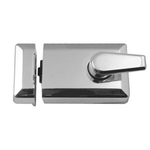 Roller Bolt Nightlatch, Polished Chrome