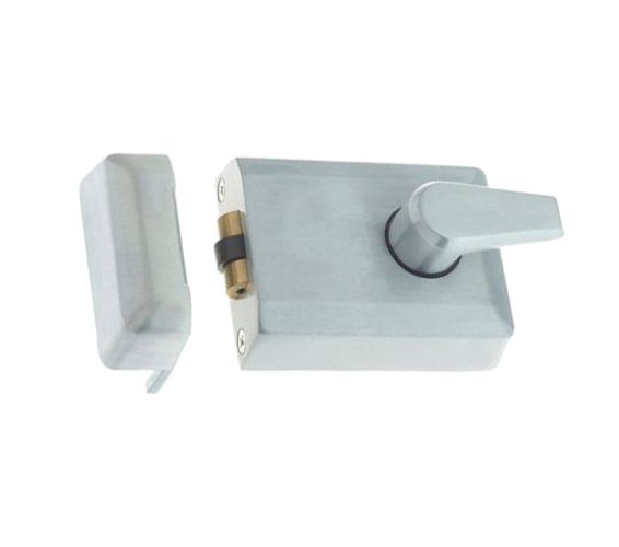 Roller Bolt Nightlatch, Satin Chrome