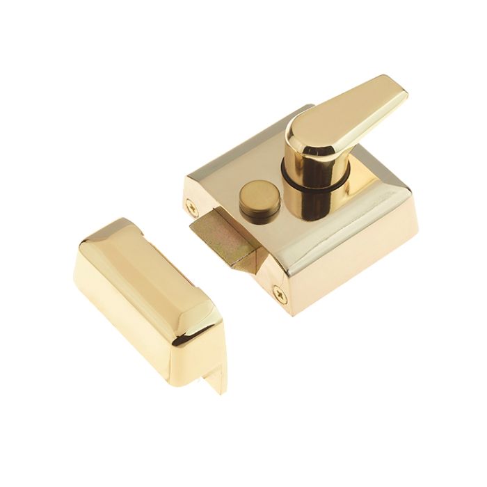 Narrow Stile Nightlatch, Polished Brass