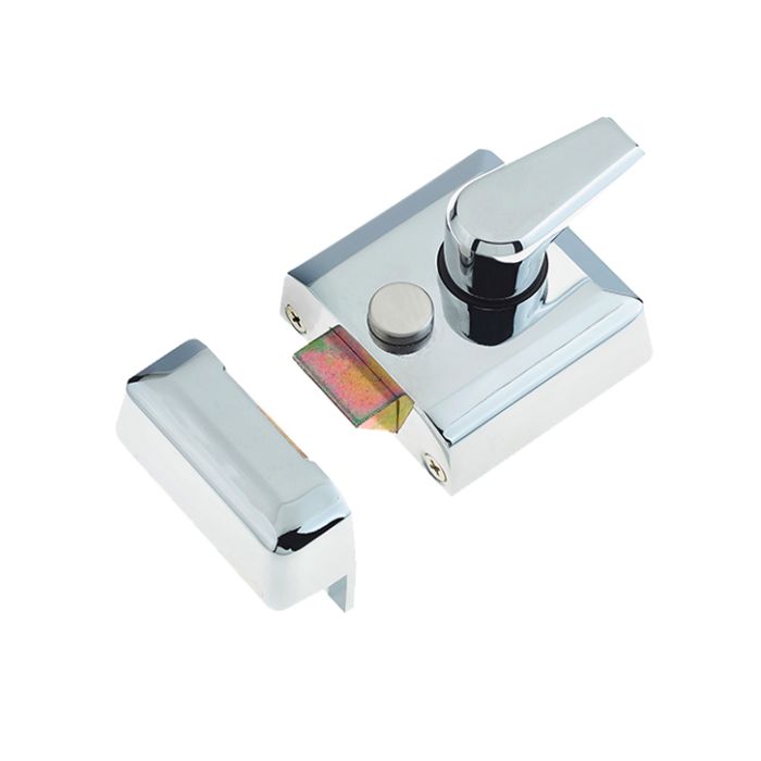 Narrow Stile Nightlatch, Polished Chrome
