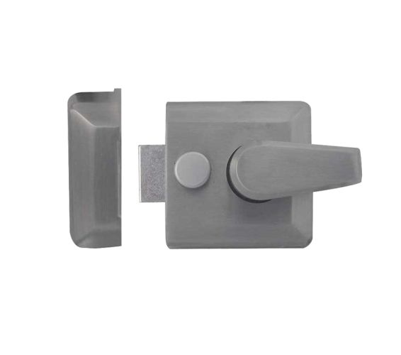 Frelan Hardware Narrow Stile Nightlatch – Satin Chrome