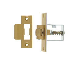 Heavy Duty Rollerbolt Catch, Satin Brass