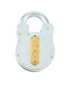 FB11 Fire Brigade Padlock (67mm Width), Grey Galvanised Steel