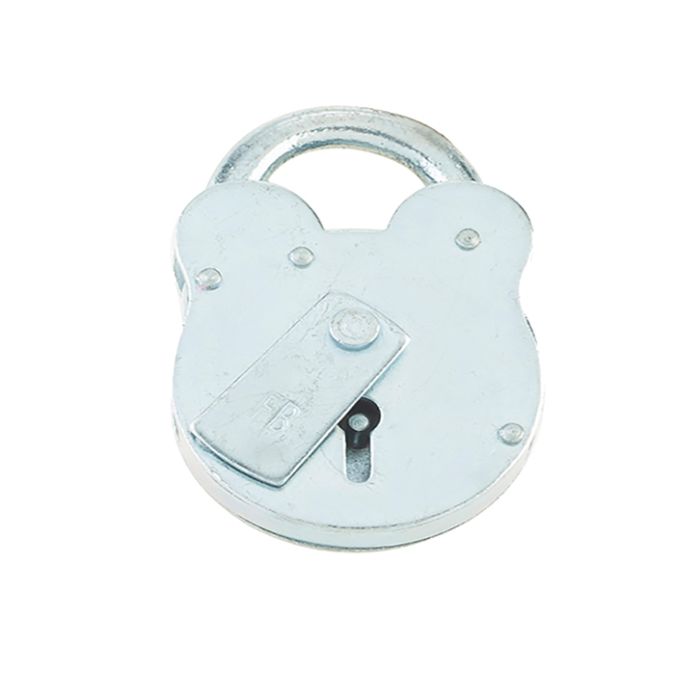 FB Fire Brigade Padlock (67mm Width), Grey Galvanised Steel
