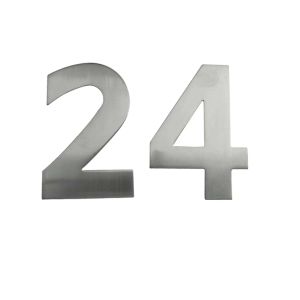 Concealed Fix Numerals (0 – 9), Satin Stainless Steel