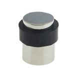 Cylinder Floor Mounted Door Stop (30mm x 40mm), Polished Stainless Steel
