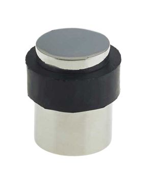 Cylinder Floor Mounted Door Stop (30mm x 40mm), Polished Stainless Steel