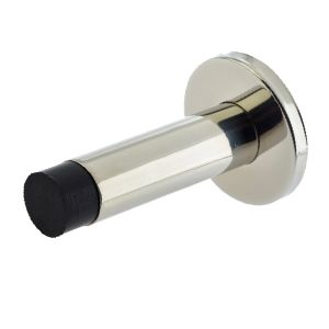 Cylinder Wall Mounted Projecting Door Stop (79mm x 20mm), Polished Stainless Steel