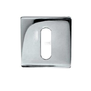 Standard Profile Square Escutcheon (52mm x 52mm x 7mm), Polished Stainless Steel