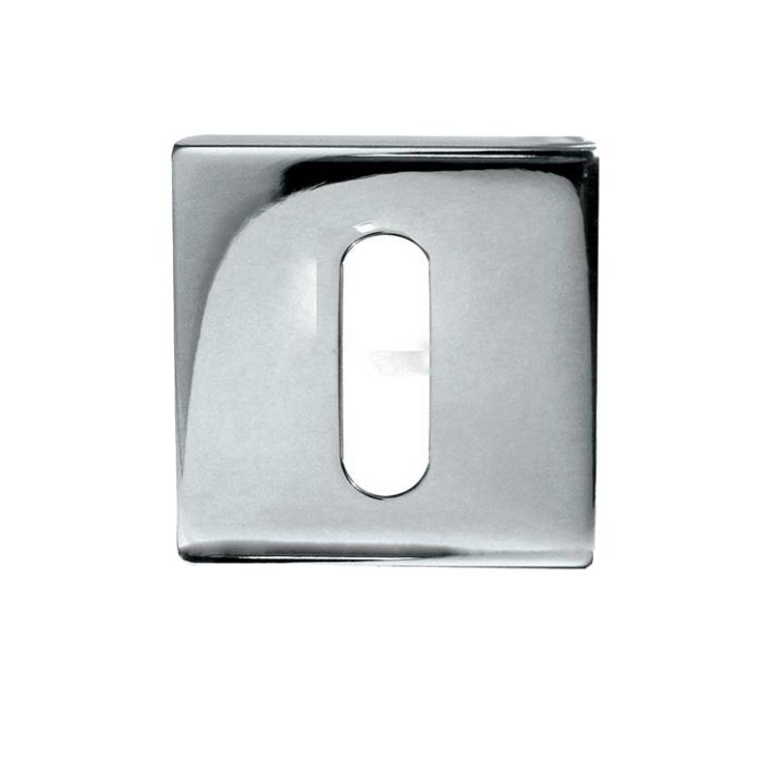 Standard Profile Square Escutcheon (52mm x 52mm x 7mm), Polished Stainless Steel