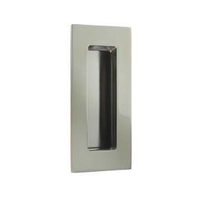 Rectangular Flush Pull (100mm x 50mm), Polished Stainless Steel