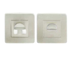 Square Bathroom Turn & Release (52mm x 7mm), Polished Stainless Steel