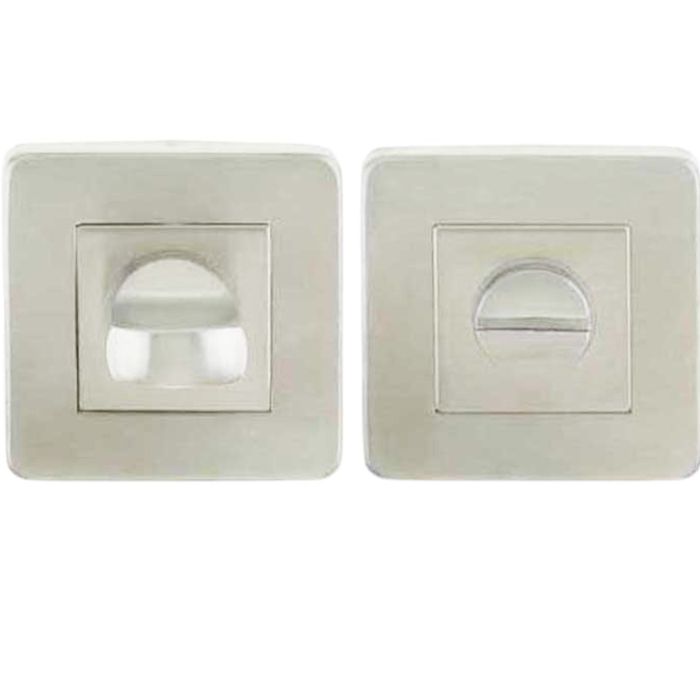 Square Bathroom Turn & Release (52mm x 7mm), Polished Stainless Steel
