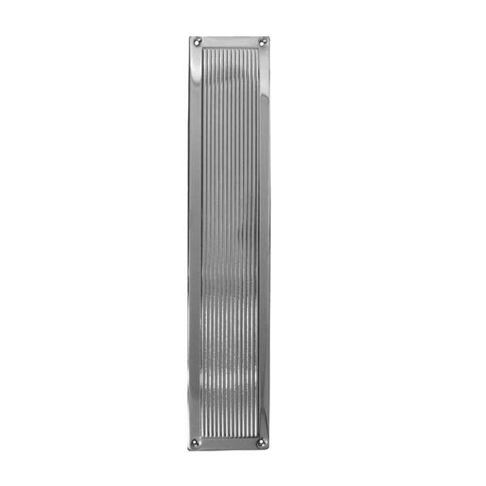 Reeded Fingerplate (305mm x 75mm), Polished Chrome