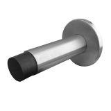 Cylinder Wall Mounted Projecting Door Stop (79mm x 20mm), Satin Stainless Steel