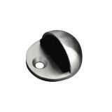 Oval Floor Mounted Door Stop (45mm x 22.5mm), Satin Stainless Steel