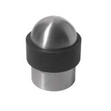 Dome Top Cylinder Floor Mounted Door Stop (30mm x 40mm), Satin Stainless Steel