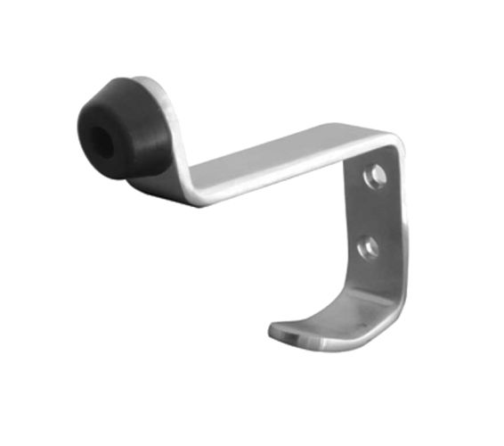 Buffered Hat And Coat Hook, Satin Stainless Steel