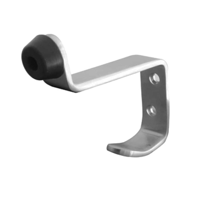 Buffered Hat And Coat Hook, Satin Stainless Steel