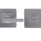 Square Easy Bathroom Turn & Release (52mm x 7mm), Satin Stainless Steel