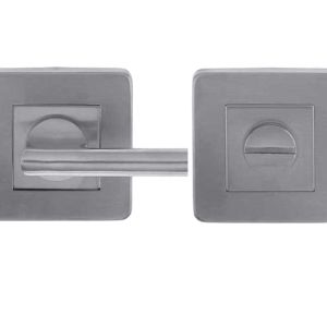 Square Easy Bathroom Turn & Release (52mm x 7mm), Satin Stainless Steel