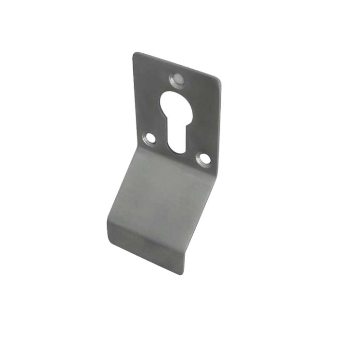 Euro Profile Cylinder Latch Pull, Satin Stainless Steel