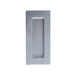 Rectangular Flush Pull (100mm x 50mm), Satin Stainless Steel