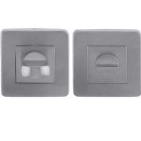 Square Bathroom Turn & Release (52mm x 7mm), Satin Stainless Steel